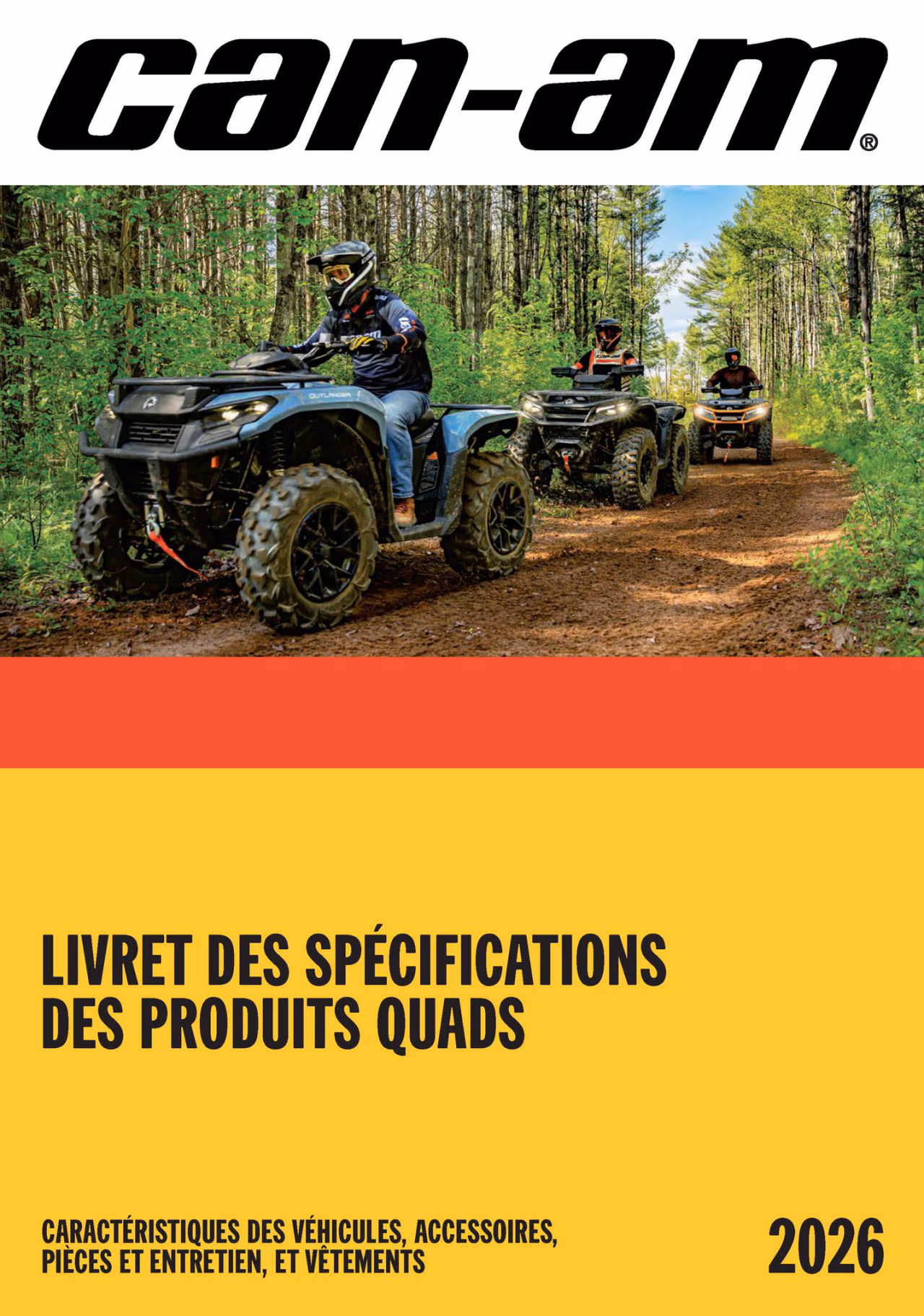 Can-Am : couverture accessoire Off Road 2026 (ATV)