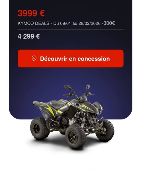 Promotion Kymco salon-auto 2026